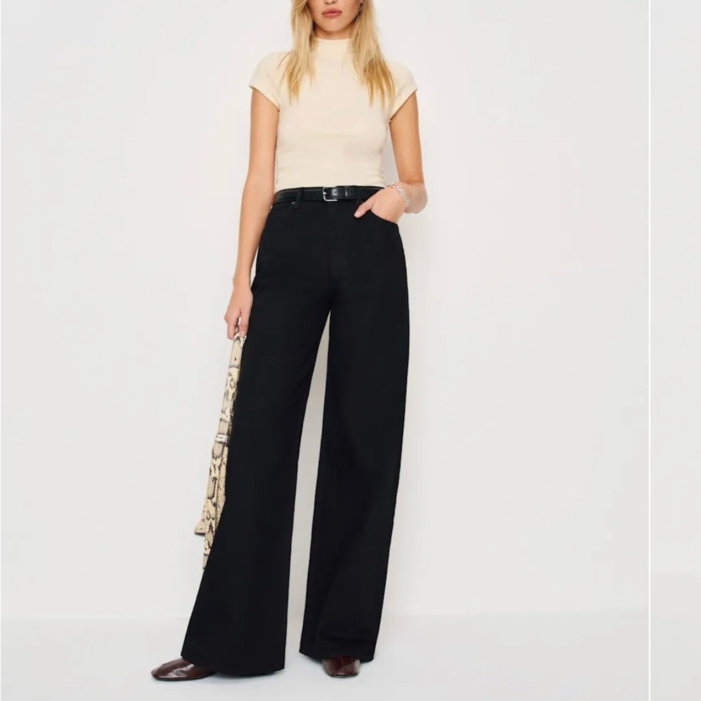 Reformation High Waisted Cary Jean - Black